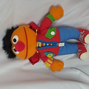 Ernie Dress Me Up Plush Playskool Sesame Street vintage 1990